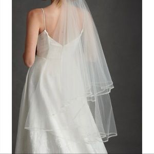 BHLDN Ribboning Cirque Veil (Ivory)